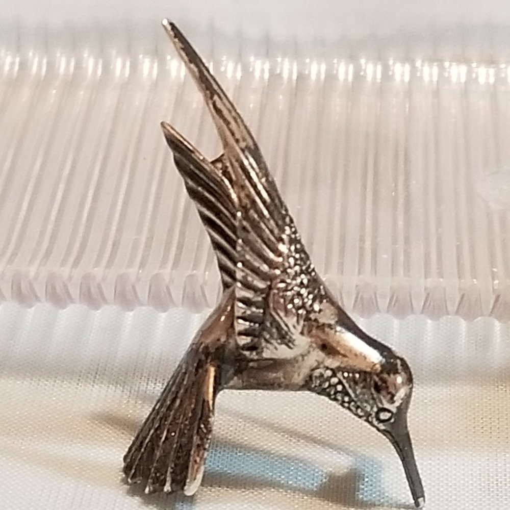 Vintage Silver Hummingbird Pin